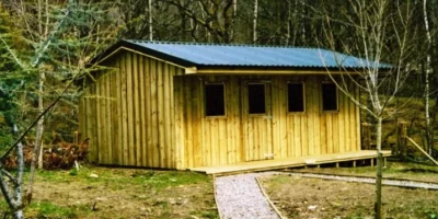 The husband secretly constructed a shed in the yard and refused to let anyone in!