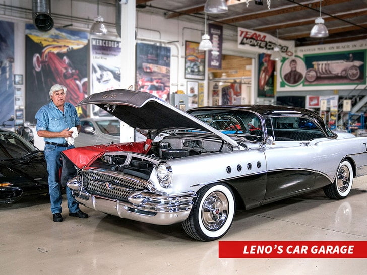 jay leno in garage