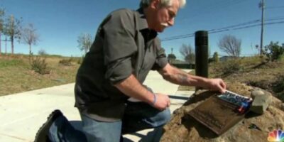 A father who lost his son in a vehicle accident has dedicated a particular spot to his memory along a lonely road.