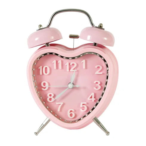 Click for more info about Vintage-Inspired Sweet Heart Table Top Alarm Clock