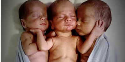 Mother Rushes To Emergency Room Delivers Triplets: Then Nurses Look Closer At Their Faces And Freeze