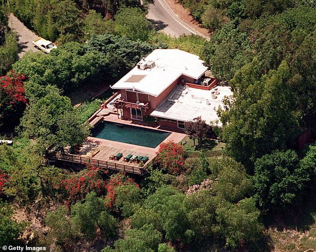 Nicholson's compound on Mulholland Drive. The actor started buying the land around the home in the 1970s