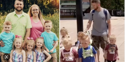 Dad gets massively shamed for putting leashes on his 5-year-old quintuplets